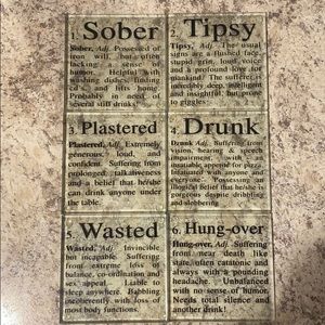 Set of 6 Drink Coasters